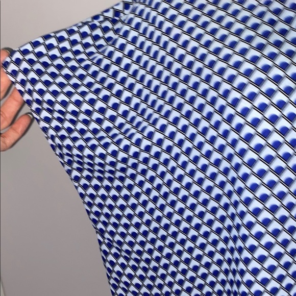 Vince Camuto Blue and White Boxy Blouse - Picture 3 of 10